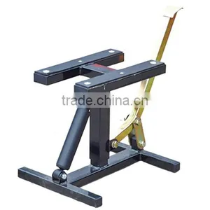 300LBS Adjustable Motorcycle MotoCross Dirt Bike Lift Stand With Wheels thumbnail-4