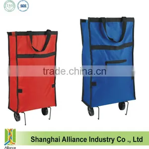 Promotional Foldable Grocery Shopping Bag With Wheels Cart Trolley thumbnail-1