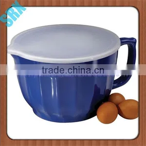 Custom Make Eco-Friendly Feature and Melamine Mixing Plastic Bowl With Handle thumbnail-1