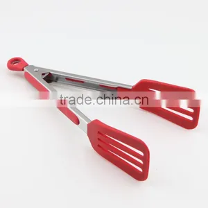 Heat Resistant Kitchen Food Cooking Spatula Tongs thumbnail-3