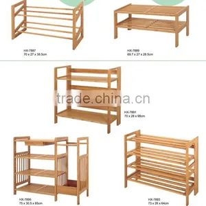 Wooden Bamboo Shoes Rack Stand thumbnail-3