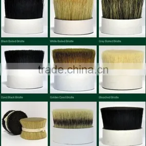Pig Bristles Pure Bristles Contrasting of Roots Between Dyed Black and Natural Black thumbnail-4