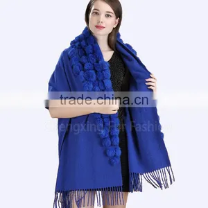 CX-B-P-68A Pure Color Scarfs Pashmina Cashmere thumbnail-1