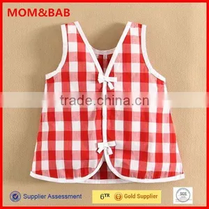 2015 Summer Design and Wholesale Sleeveless High Quality Baby Wear Lattics Pattern thumbnail-1