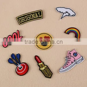 Factory Price Hat Delicate Cool Rainbowt Embroiderry Patch for Cap and Garment thumbnail-1