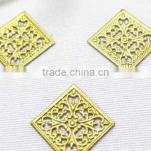 Hollow Flower Garment Accessories Brass Flower Shoe Bag Hair Accessories Fashion Jewelry Accessories thumbnail-4