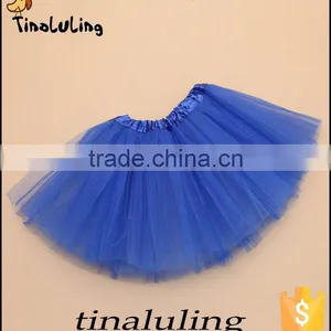 Brand New Kids 3 Layer Tulle Fabric Skirts Girls Hot Pink Ballet Tutu for Dance Children Skirts thumbnail-4