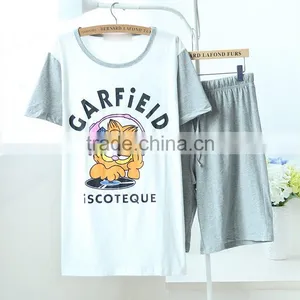 100% Cotton Wholesale Summer Adult Pajama Sets thumbnail-1