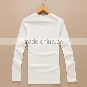 Pure White Simple Ladies 100% Cotton Long Sleeve T-shirt thumbnail-2