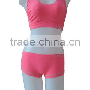 New Style Seamless Woman Underwear Ladies Sport Bra & Boxer thumbnail-1