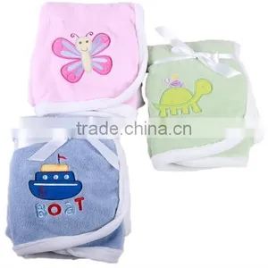 Baby Coral Blanket Embroidered/baby Blanket/fleece Blanket/wholesale Blanket thumbnail-1