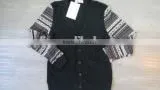 The Deep V Neck Button Dark Grey Cardigan Emboridery Design Sleeve Casual Men Knitted Sweater Men (Maco Johnston) thumbnail-1