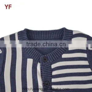 2016 New Design Boy's Stripes Jacquard Cardigan Sweater thumbnail-3