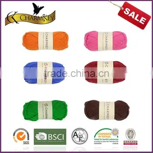 Charmkey Baby Sweater Knitting Yarn Natural Fiber Combed Cotton Yarn Hand Knitting Yarn thumbnail-5