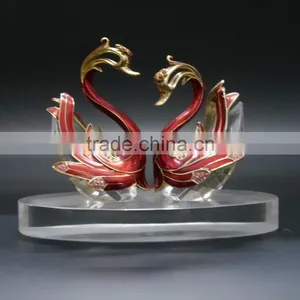 Fashion Crystal Couple Swan For Wedding Decoration & Gifts thumbnail-1