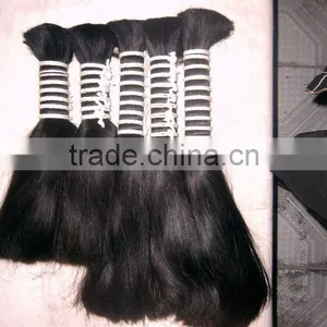 Wholesale Unprosessed Double Drawn Hair, Hot Selling Cheap Non Remy Double Drawn Bulk Hair Extension From China thumbnail-1