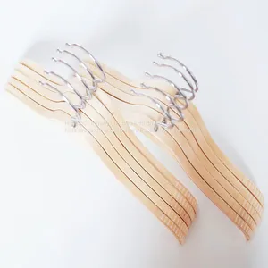Flat Body Laminated Coat Hanger With Anti-slip Bar for Men Clothes thumbnail-5