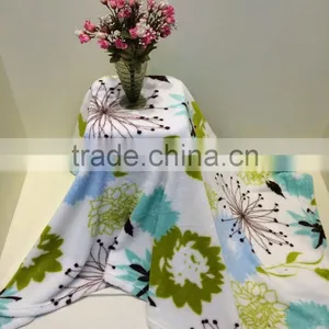 Flowers Design Printed Shu Velveteen Blanket thumbnail-1