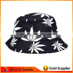 Wholesale Marijuana Leaf Printed Bucket Hat,Wholesale Custom Bucket Hats Bulk, Mens Bucket Hats thumbnail-3