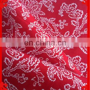 2015 Latest Italy Design Pattern Cotton Poplin Red Flower Wholesale Printed Shirting Fabric thumbnail-3