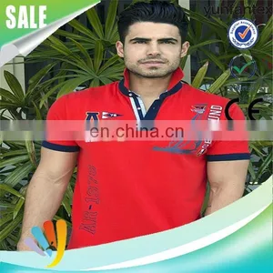 2017 Latest New Fashion Blue and Red Emb Shirt thumbnail-4