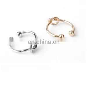 Double Ball Knuckle Midi Open Pinkie Adjustable Ring thumbnail-3