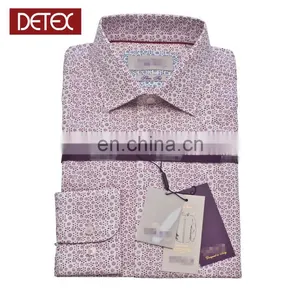 Italian Designer Men Cotton Floral Printing Dress Shirts thumbnail-3