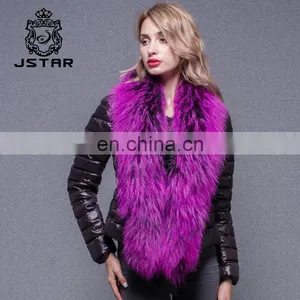 Big Lapel Womens And Jackets Short Model Classic Coat Fur Trimmed Down Coats thumbnail-5