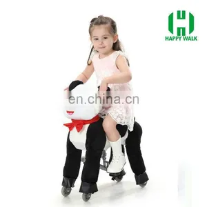 HI Indoor Playground Plush Walking Ride on Horse Toys thumbnail-3