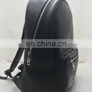 Cheap PU Leather Waterproof Led Light Backpack With Power Bank thumbnail-2