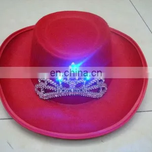 LED Christmas Cowboy Hat P-H103 thumbnail-1