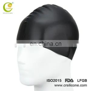 Long Hair Swim Cap,Waterproof Silicone Swimming Cap for Adult Woman and Men thumbnail-1