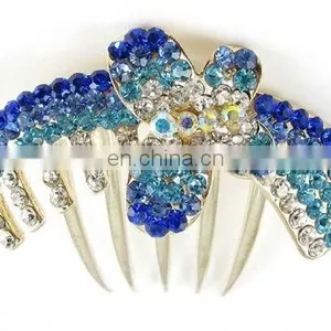 2013 Newest Fashion Alloy Rhinestone Hair Comb Fork thumbnail-1