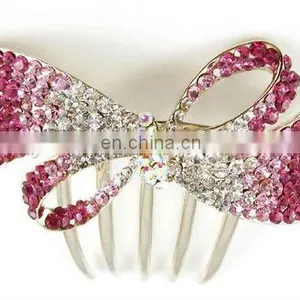 2013 Newest Fashion Alloy Rhinestone Hair Comb Fork thumbnail-1