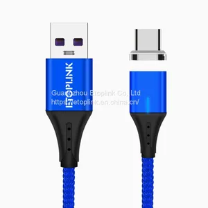 ETOPLINK 2019 New 3A QC3.0 Fast Charging Magnetic USB Cable Support Data thumbnail-3