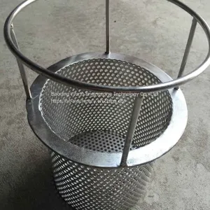 Chinese Manufacturer Custom-made Strainer Replacement Basket, and Perforated Wire Mesh Cloth, Spare Parts thumbnail-1