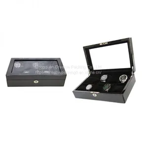 Collection Classical Black Watch Case Storage Display Box Watch Storage Display Box thumbnail-2