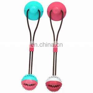 Multifunction Pet Molar Bite Toy Food Dispensing Suction Cup Dog Toy thumbnail-2