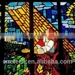 Stained Glass Church Window // Jesus in the Garden// thumbnail-2