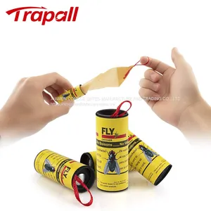 Disposable Sticky Glue Ribbon Roll Insect Fly Hanging Trap Catcher thumbnail-1