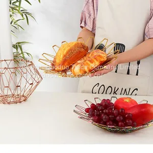 Wholesale Cheap Living Room Modern Simple Kitchen Storage Organizer Folding Fruit Basket thumbnail-3
