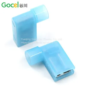Flag-shaped 6.3 Plug Spring Nylon Flag-type Female Insulated Connector Straight-angled Cold-pressed Terminal FLDNY2-250 thumbnail-2