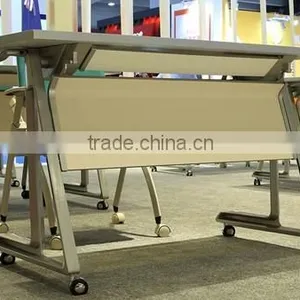 Aluminium Alloy Leg Wooden Folding Conference Table HD13B thumbnail-2