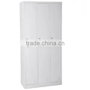Knock Down Strong Metal 3 Door School Locker for Sale From China thumbnail-1
