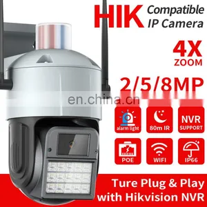 4K POE Security IP Network Camera 4X Zoom 5MP HD PTZ Outdoor Home 2MP Surveillance Cam CCTV 1080P Full Color Night Vision thumbnail-2
