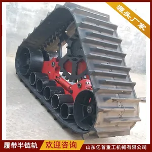 Customized Triangular Track Wheel Anti Sinking Vehicle for Mud Operation thumbnail-3