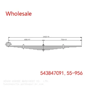 543847C91, 55-956 Navistar Front Axle Leaf Spring Wholesale thumbnail-1