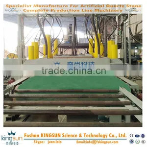 High Output Man-made Quartz Slab Manufacturing Machinery/Artificial Stone Pressing Machine by Kingsun/Quartz Stone Pressing Mach thumbnail-1