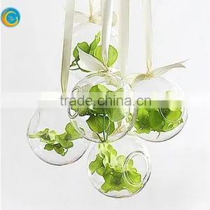 Clear Hanging Glass Candle Holder for Home Decor Coffee Office thumbnail-1