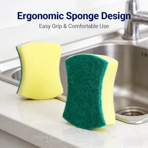 Bulk Pack Scouring Sponge Pads for Restaurants & Catering Services thumbnail-1